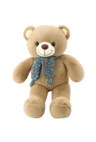 Mi� pluszowy z we�nanym szalikiem 55cm LeanToys