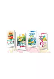 Top Graphic Karnet DL De Lux. Z�ocony Urodziny mix 10 szt.