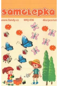 Fandy Naklejki papierowe Natura 4 arkusze