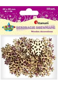 Titanum Dekoracje drewniane �nie�ynki 10 szt.