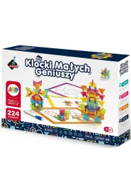 Klocki ma�ych geniuszy geometryczne �nie�ynki 224 elementy