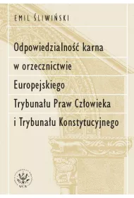Odpowiedzialno�� karna w orzecznictwie Europejskiego Trybuna�u Praw Cz�owieka i Trybuna�u Konstytucy