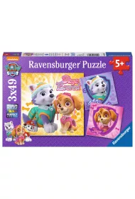Puzzle 3 x 49 el. Psi Patrol. Skye i Everest Ravensburger