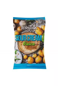 Jersika Chipsy ziemniaczane o smaku kwanej mietany i cebuli 90 g
