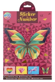 Naklejanie po numerach A4 Motyl Icom Polska