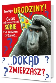 Pan Dragon Karnet B6 Urodziny - Ma�pa, dok�d zmierzasz? K.B6-1700