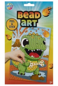 Zestaw kreatywny koralikw do mozaiki A5 Dino Grafix