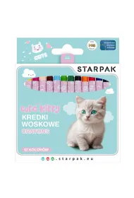 Kredki woskowe 12 kolor�w Cuties Kitty STARPAK 559671