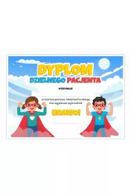 LearnHow Dyplom A4 dzielnego pacjenta - Super Dzieci 10szt
