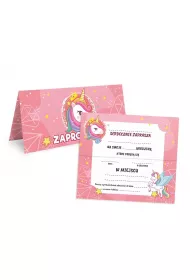 LearnHow Zaproszenie na urodziny Jednoro�ec 10 szt.
