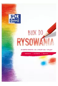 Oxford Blok rysunkowy A4 biay 20 kartek