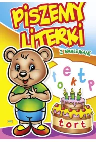 Piszemy literki z naklejkami. Kr�lik 675