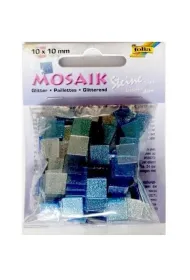 Galeria Hobby Kamyczki brokatowe niebieski 10x10mm