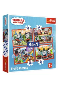 Puzzle 4w1 - Odjazdowy Tomek (12+15+20+24 el.) Trefl