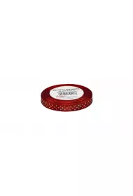 Wst��ka satynowa w kropki 12mm x 22m