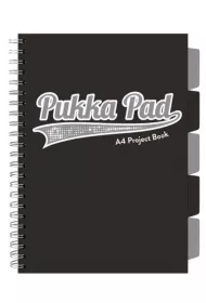 Pukka Pad Project Book Black A4 kratka 100 kartek 3 szt.