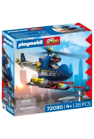 Playmobil City Action Policyjny helikopter z�radarem 72080