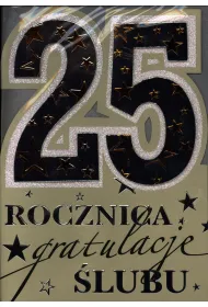Kukartka Karnet 25 rocznica �lubu QDK-054