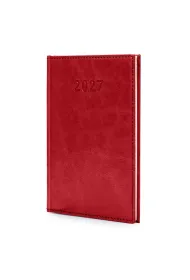 Kalendarz 2027 A5 Agenda Tygodniowy Czerwony