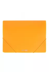 Teczka z gumk A4 PP neon pomaraczowa STRIGO