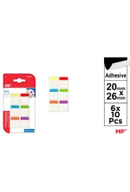 Mp Main Paper Zak�adki indeksuj�ce samoprzylepne MP 20x26mm 6x10szt. blister