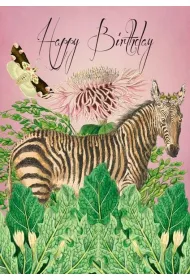 Madame Treacle Karnet B6 z kopert� Urodziny Zebra