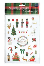 Interdruk Naklejki dekoracyjne 60szt.Christmas
