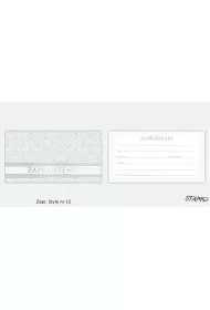 Stamp Zaproszenie Style nr 15 10 szt.