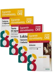 Pakiet. Egzamin �smoklasisty. J�zyk polski: Zadania z odpowiedziami. Repetytorium, Niezb�dnik, Arkusze z rozwi�zaniami krok po kroku, Lektury. Opracowania i zadania