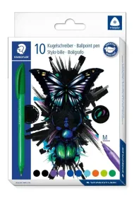 Staedtler D�ugopis tr�jk�tny M 10 kolor�w 10 szt.