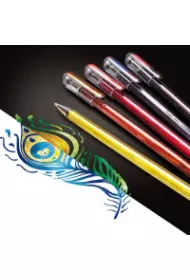 Pentel D�ugopis �elowy Dual Metallic 4 szt.
