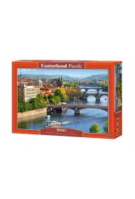 Puzzle 500 el. Widok most�w w Pradze Castorland