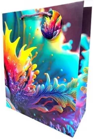 Fresh Torebka ozdobna matowa li�cie GB23129 18x23x10cm