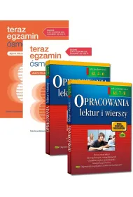 Pakiet: Teraz egzamin �smoklasisty. Repetytorium i Arkusze, Egzamin �smoklasisty. Lektury. Opracowania i zadania, Opracowania lektur i wierszy. Szko�a podstawowa. Zgodne z now� podstaw� programow�. Klasy 4-6 oraz Klasy 7 i 8