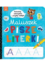 Maluszek pisze literki. Pos�uchaj wierszyk�w i przyklej naklejki
