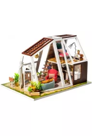 Skadany Drewniany Model LED - Peter`s Dream Hut Robotime