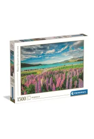 Puzzle 1500 el. HQ Lupins At Lake Tekapo Clementoni