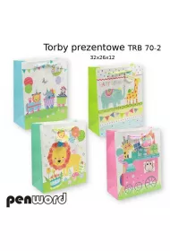 Penword Torebka prezentowa mix 32x26x12cm