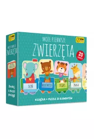 Puzzle 20 el. Moje pierwsze zwierz�ta + ksi��ka Wilga Play