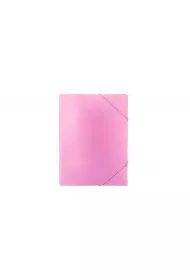 Biurfol Teczka A4 z gumk� PP pastel r�owy