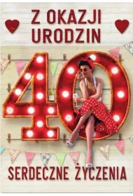 Trend Kartka okoliczno�ciowa Urodziny du�a 40 TDF24