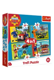 Puzzle 4w1 Stra�ak Sam na ratunek Trefl