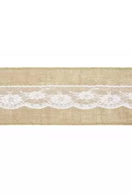 PartyDeco Szarfa na krzes�o jutowa 15x275cm