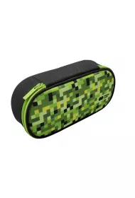 Happy Color Pi�rnik saszetka z zamkiem i klapk� wewn�trzn�, owalny, PIXI green