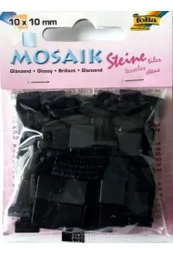 Mozaika kamyczki czarne 10x10mm 190 szt Galeria Hobby