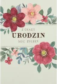 Karnet okazjonalny B6 z kopert� Urodziny kobieta PAN DRAGON HM 200-3137