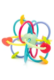 Gryzak silikonowo-plastikowy z grzechotk� Baby Mix