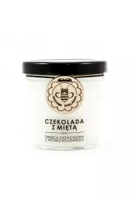 Miodowa Mydlarnia wieca sojowa Czekolada z mit 120 ml