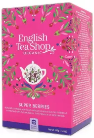 English Tea Shop Organic Herbatka z hibiskusem, rooibos, truskawkami, borwkami i malinami 20 x 2 g Bio