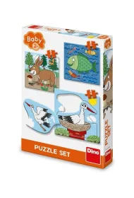 Puzzle Baby Zwierz�ta: Gdzie �yj� 3-5el Dino Toys